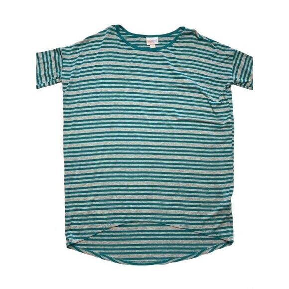 LuLaRoe Irma Teal Green Super Soft High Low Top Tunic XXS - Picture 1 of 5